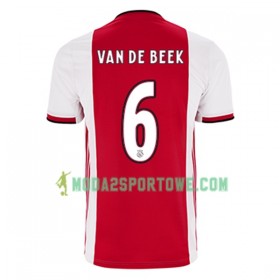 Koszulka Ajax Amsterdam Donny van de Beek 21 Domowe Stroje Piłkarskie 2019/20 Krótki Rękaw